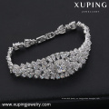 S-37 Cristal de lujo de la boda nupcial conjunto de joyería Rhinestone colgante V gota collar pendiente y pulsera Set